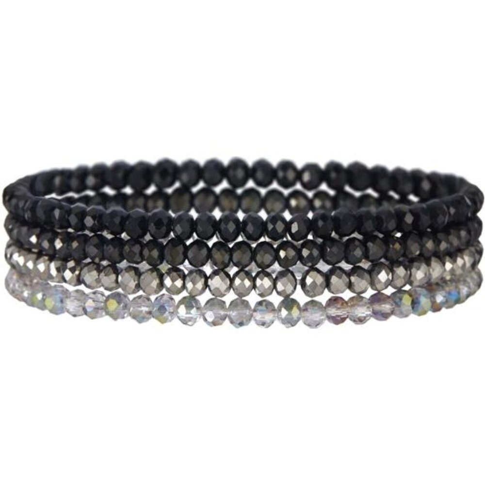 Beaded Boho Stretch Bracelet Colorful Stackable Crystal Beads Bracelets